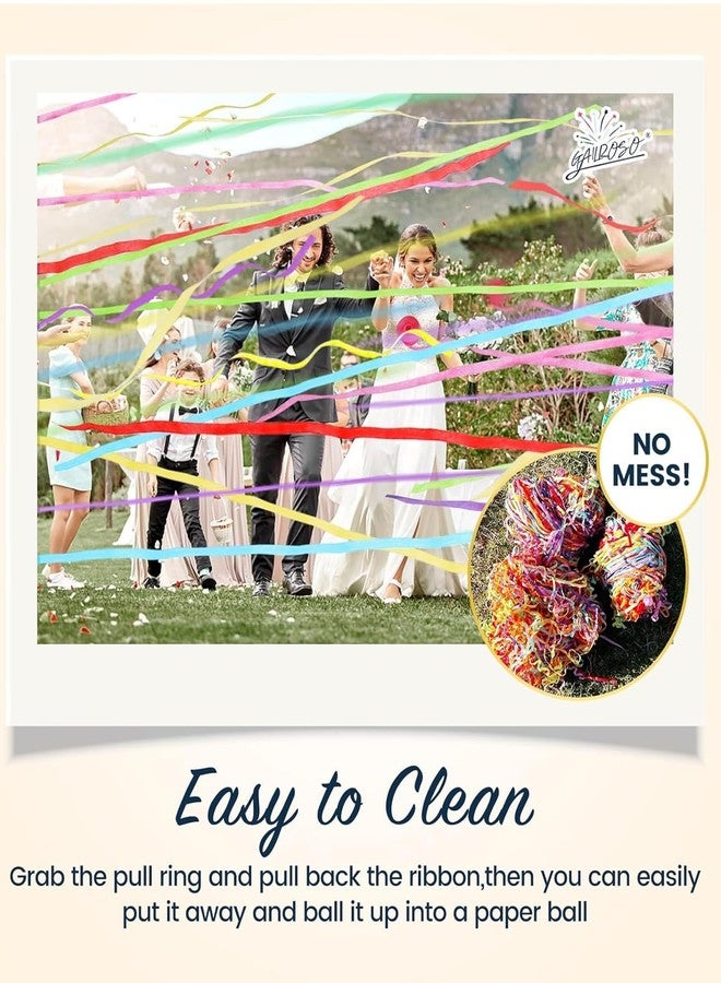 squishy 24Pcs Party Poppers, Confetti Streamers, Colorful Confetti Party Decorations, Hand Throw Streamers for Wedding Send-Offs, Birthday Party Entrances, Photo Shoot Backdrops - Image 3